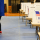 A voter casts a ballot at Bedford High School during the New Hampshire primary on February 11, 2020 in Bedford, New Hampshire.